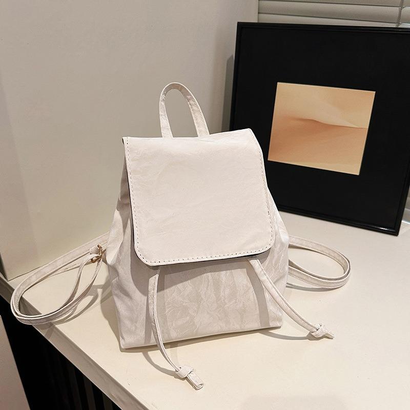 Premium Texture Exquisite and Beautiful Retro Backpack New Simple and Versatile Student Schoolbag Commuter Bag