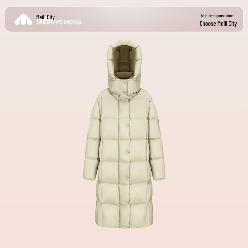 Meili City Women's Long Goose Down Parka