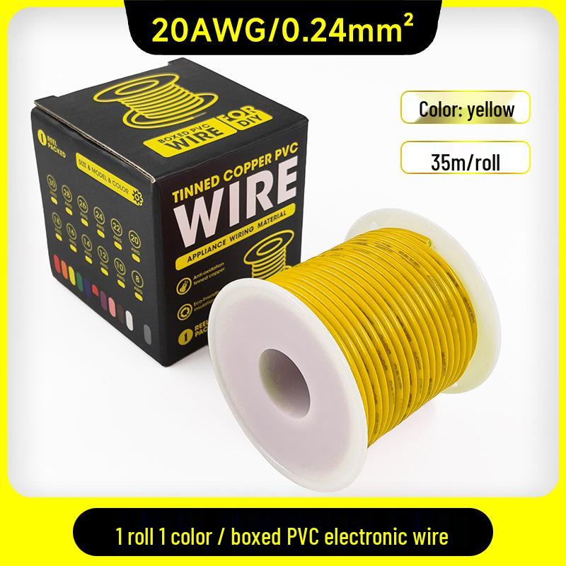 1007 PVC Electronic Wire 16AWG-30AWG Tinned Copper, Flying Lead Aviation Wire