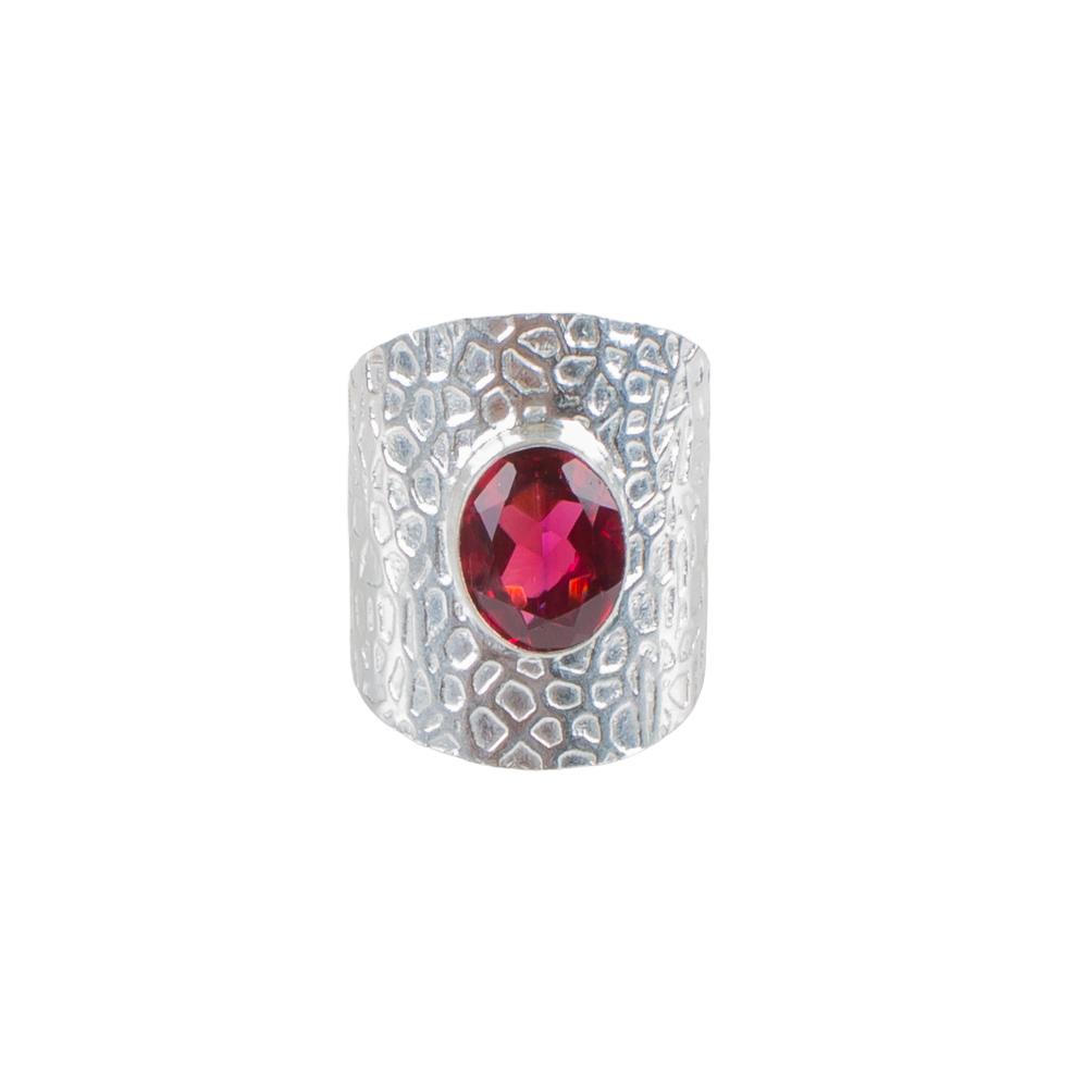 Pink Rubellite Gemstone 925 Sterling Silver Handmade Jewelry Statement Ring RR-17-5