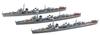 Hasegawa Japanese Navy Destroyer Yugumo Kazegumo Asagumo Kiska Island Evacuation Operation 3 Ship Set Plastic Model 30062 1/700 & (Yugumo Class) &
