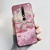 Custodia Carina Per Nokia 6.1/Nokia 6.1 Plus/Nokia X6/Nokia6 Guscio Stampato Cover Protettiva Morbido Silicone Cartone Animato Nera Custodia