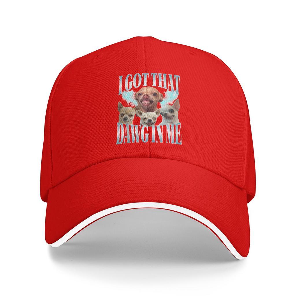 Summer I Got That Dawg In Me Funny Dog Chihuahua Lovers Funny Meme Baseball Cap Trendy Design Sun Trucker Hat Men Baseball Caps