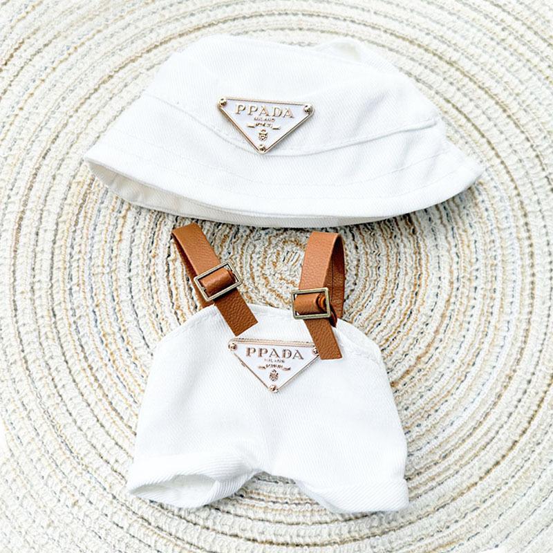 17cm Labubu Doll's Clothes Denim Four Leaf Clover Set Outfit Accessories Clothing DIY Kids Gift Sweet Princess (Excluding Dolls)