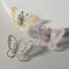 20Pcs Single layer Golden Thread Butterfly Appliques  Bridal Hair Accessories