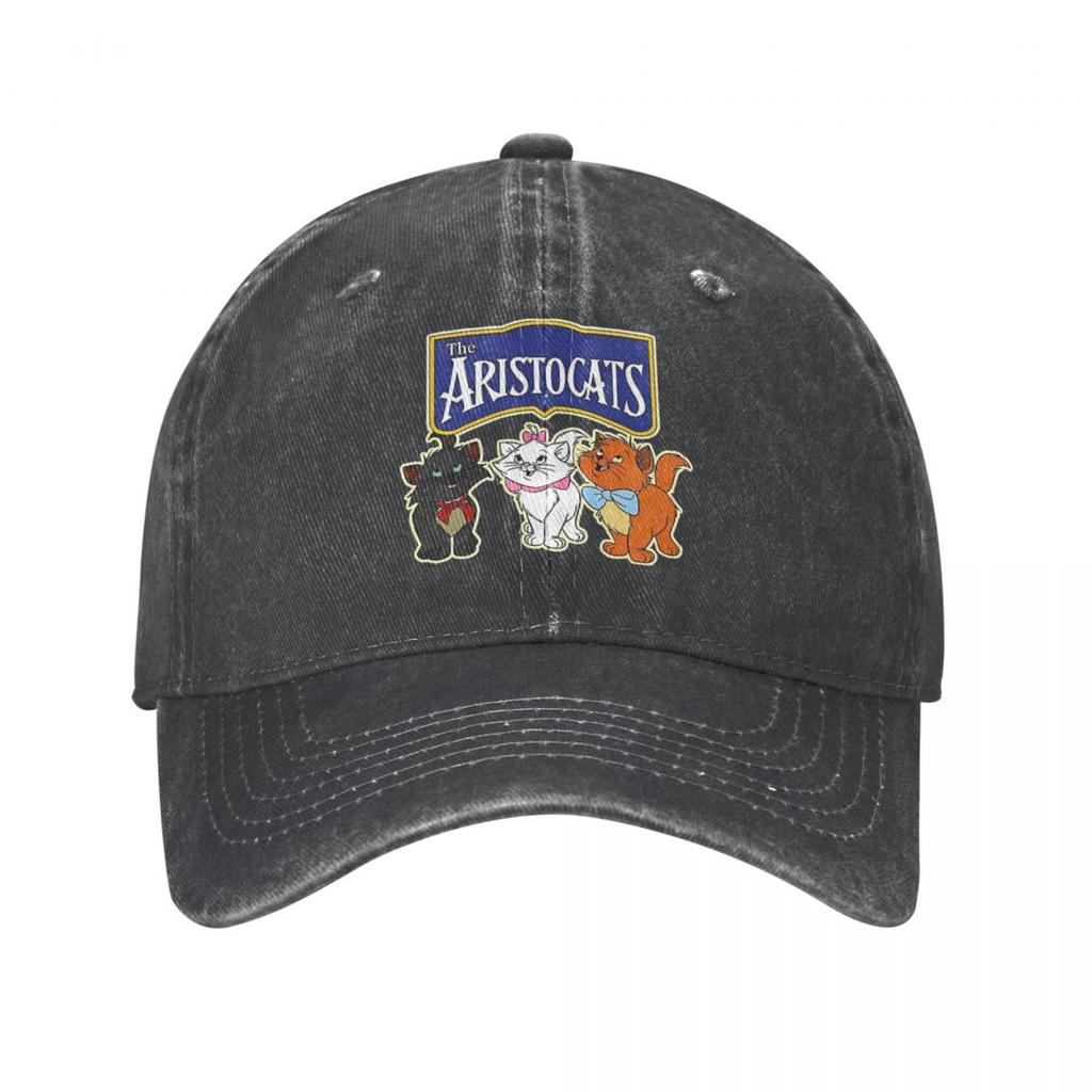 Aristocats Marie Cat Men Women Baseball Caps Cute Kitten Distressed Denim Caps Hat Vintage Outdoor Running Golf Headwear