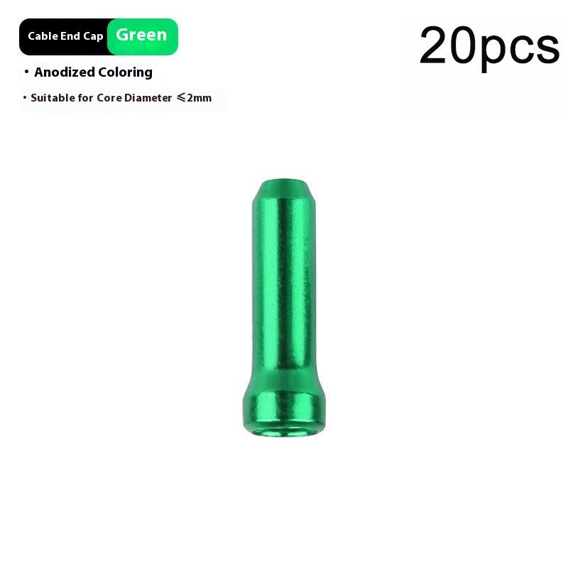 20Pcs Multiple Colors Aluminum Alloy Bicycle Brake Shifter Inner Cable Tips Crimps Wire End Cap Cable Line Core Cap Cover Gear