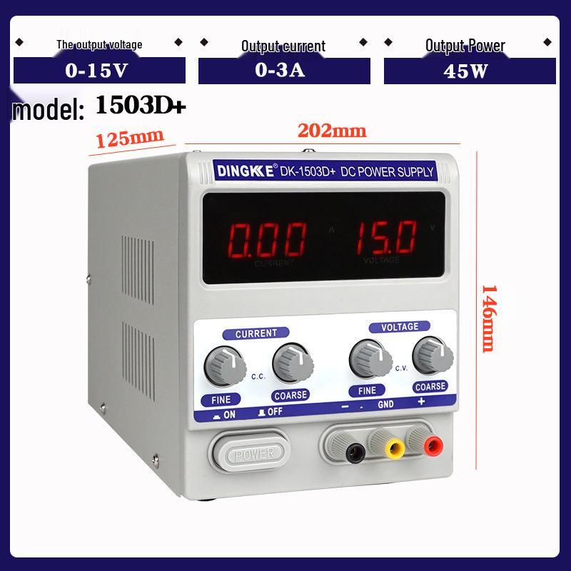 Adjustable 15V/30V DC Power Supply with Digital Display for Mobile Repair, Constant Voltage & Current