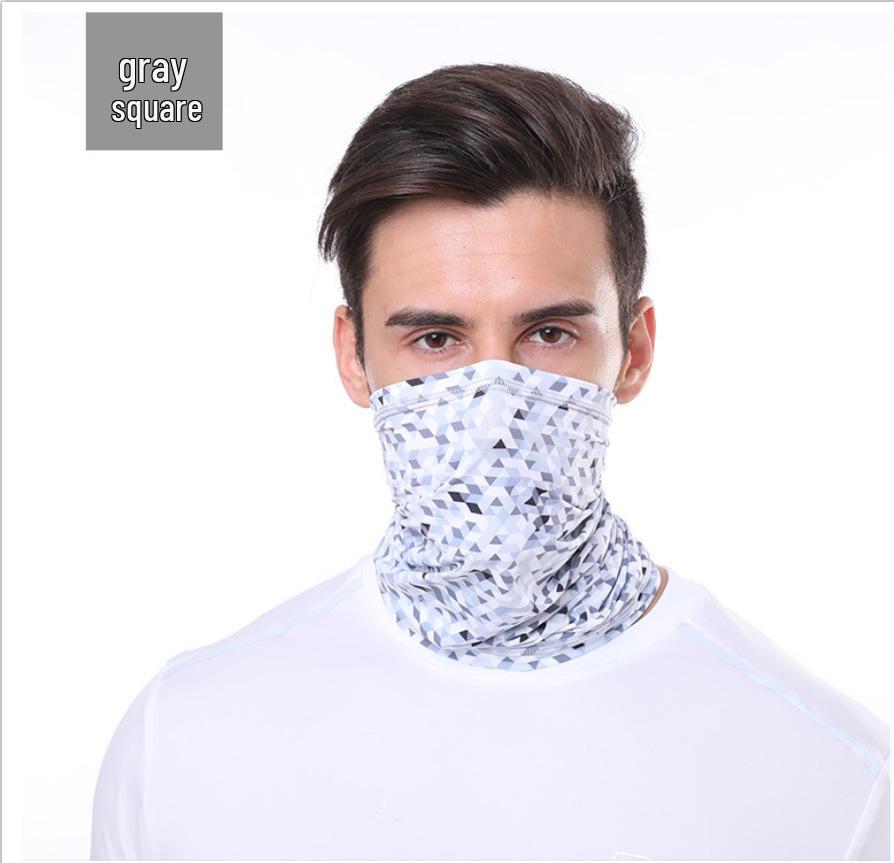 Breathable Ice Silk Multifunctional Neck Gaiter for Outdoor Cycling