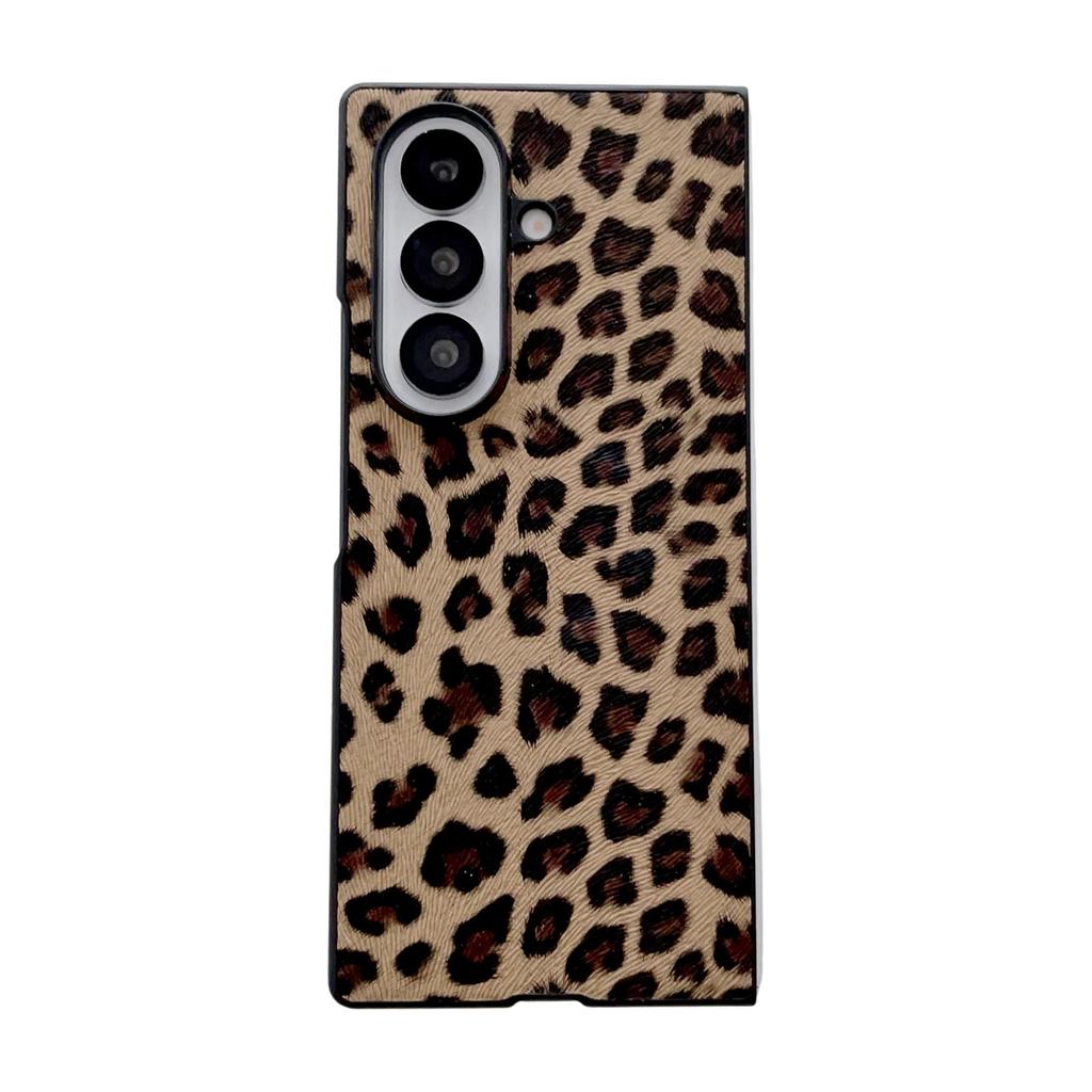 Leopardmønstret Anti-fall Deksel for Samsung Galaxy Z Flip7/6/5