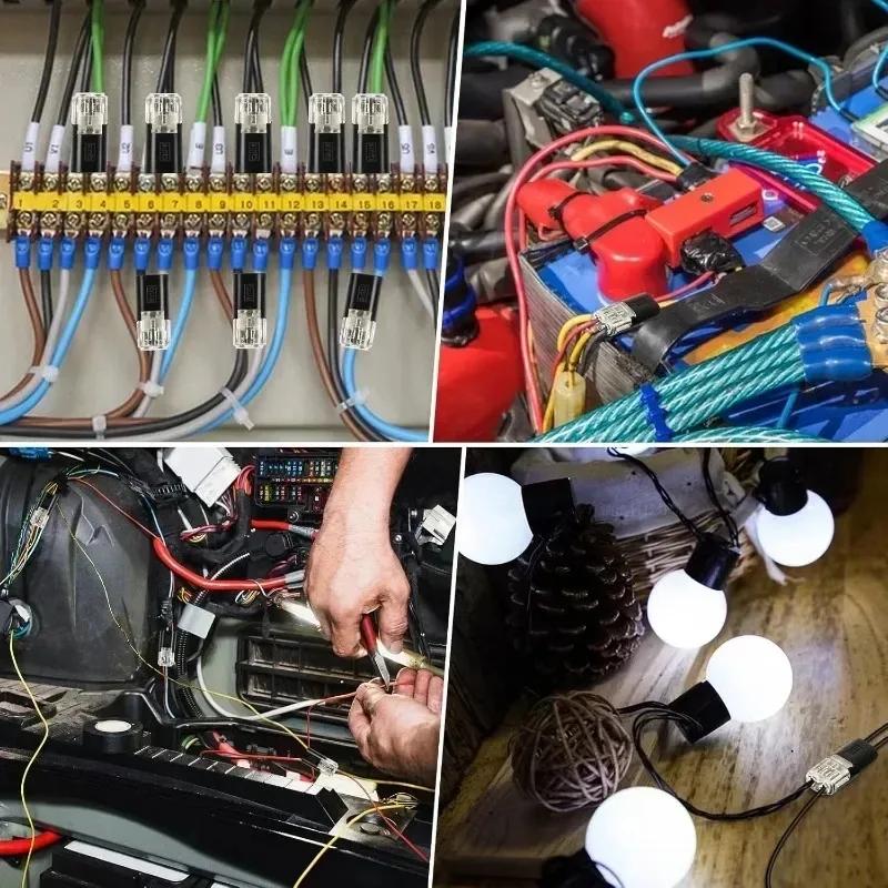 20/30/50 Pcs Waterproof Plug Wire Connector 2 Pin Way Cable Plug Car Electric Wire Snap Connectors Strip Terminal Connection