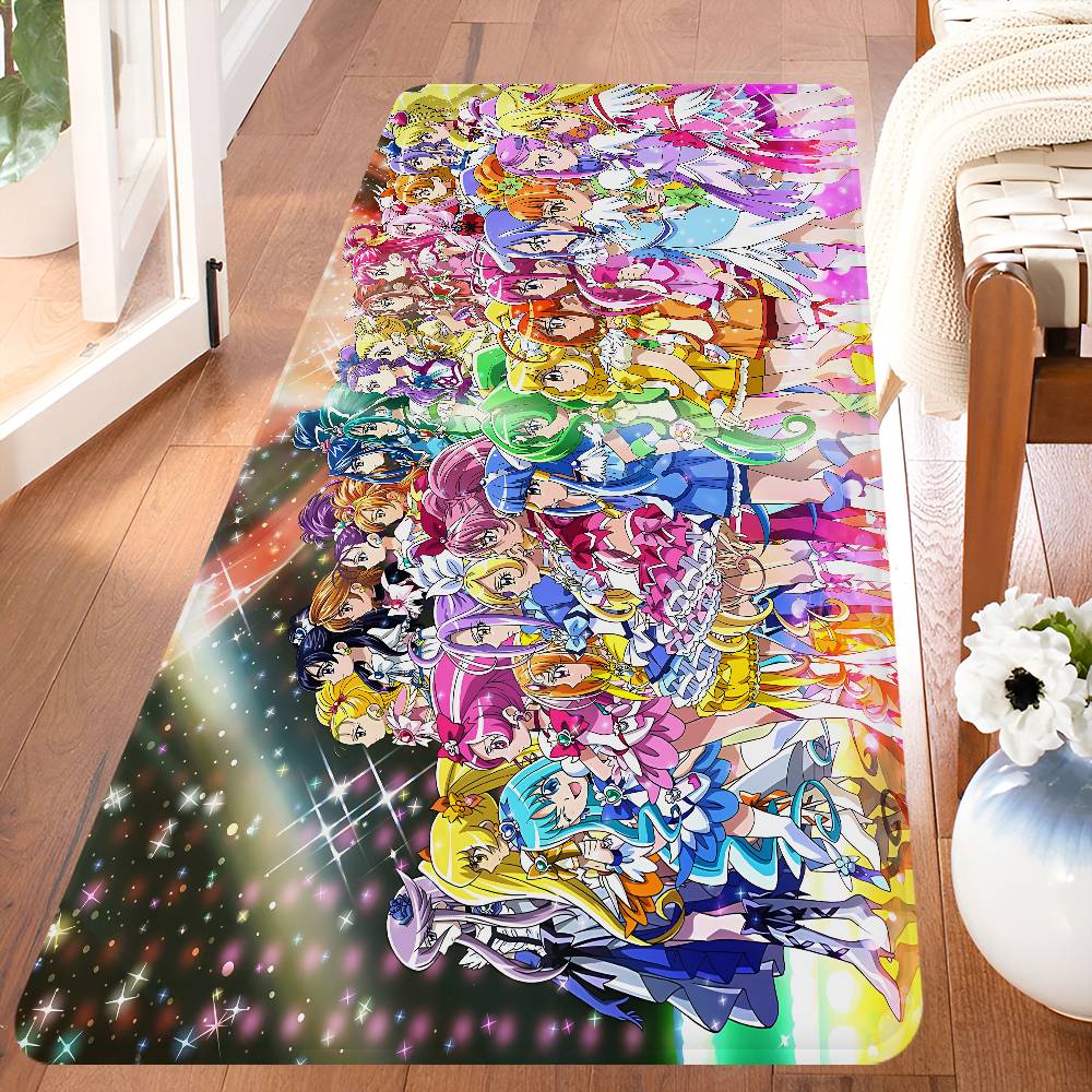 Smile Precure Anime Floor Mat Cheaper Anti-slip Modern Living Room Balcony Printed Bedside Mats