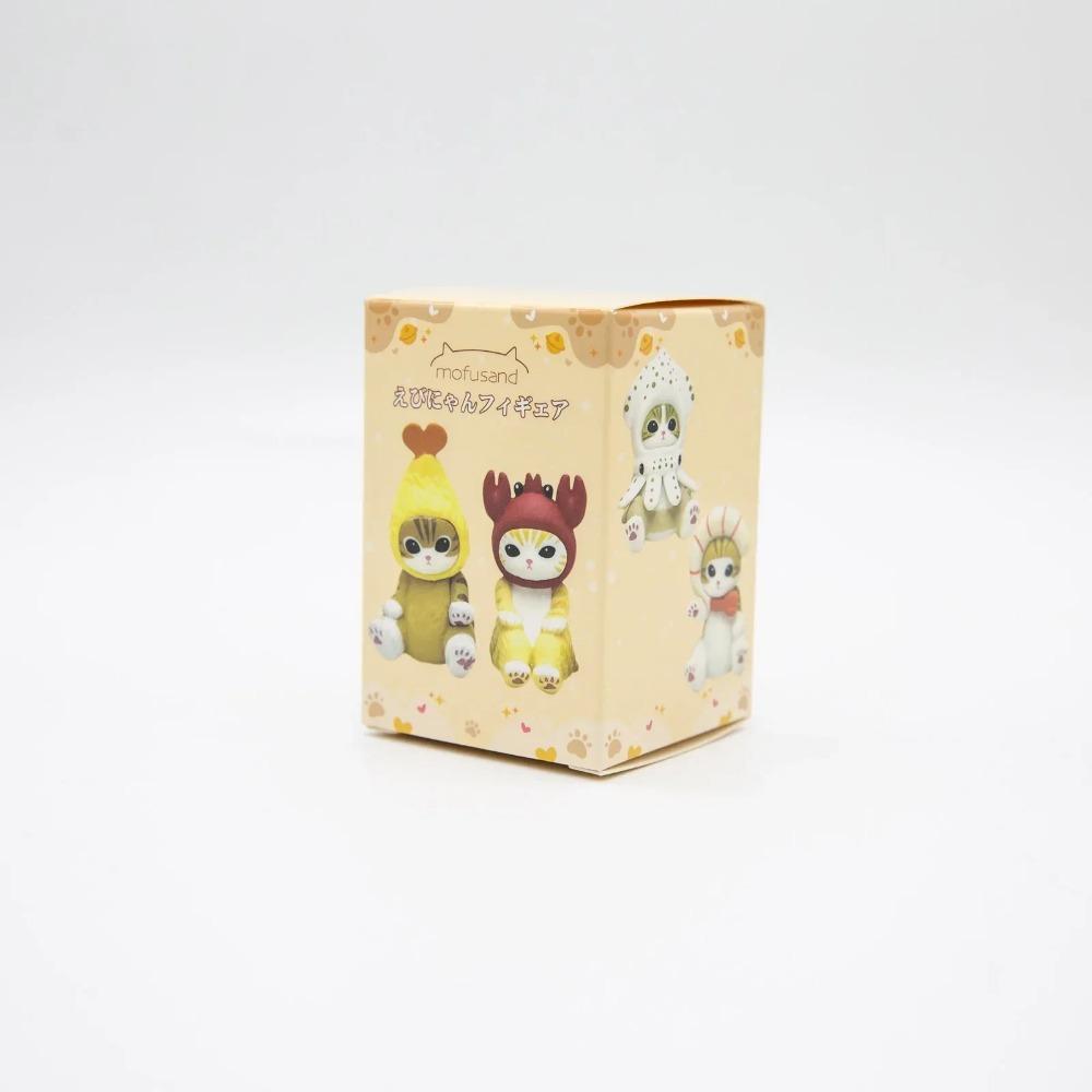 

Lovely Cute Mofusand Cats Wearing Seafood Clothes Kitten Fried Shrimp Chips Grilled Squid Blind Box Toy Model Collect Ornaments