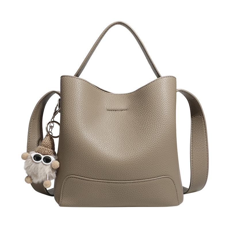 Fashionable and Simple Hand-held Bucket Bag Large-capacity Versatile Commuting Single-shoulder Crossbody Bag