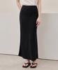 HYYK Textured Bias-Cut Skirt_Black