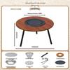 Outdoor Multi-functional Charcoal Fire Pit Table