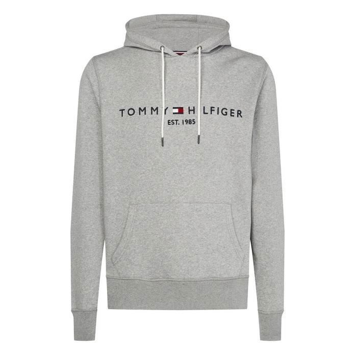 Tommy hilfiger sweat a capuche homme gris est 1985