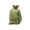 Jordan Solid Color High Neck Pullover Cropped Long Sleeve Sweatshirt Women Tops Green FD7222-340
