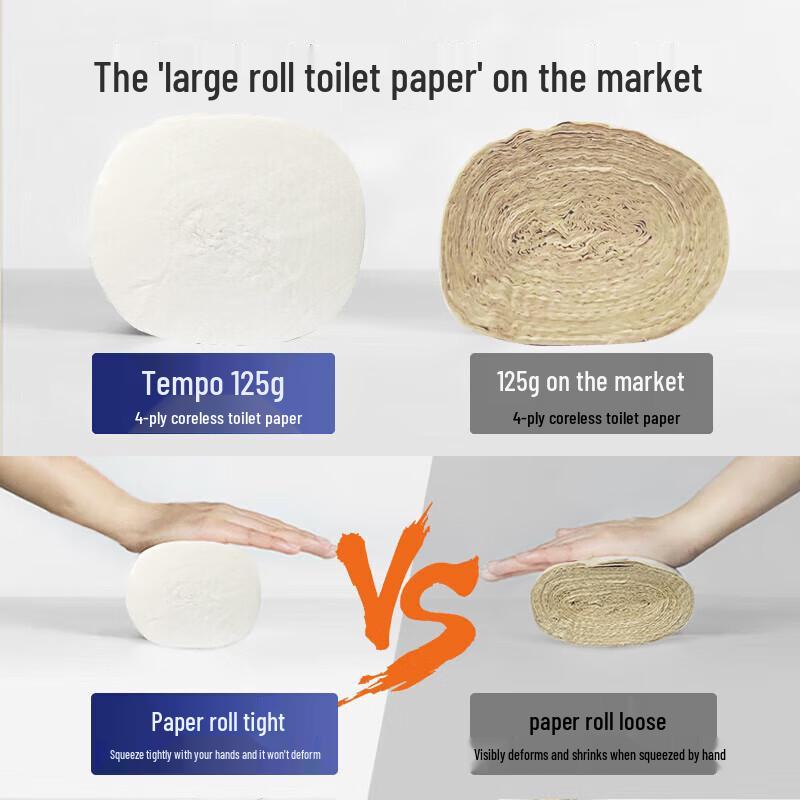 Jierou Black Face Coreless Toilet Paper