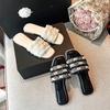 Ladies Slippers Summer Outdoor Flat Slippers Soft Bottom Hundred Shoes