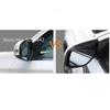 For Mitsubishi Outlander 2016 2017 2018    Car Rear View Glass Mirror Rain Eyebrow Shield Sun Visor Shade Frame 2PCs