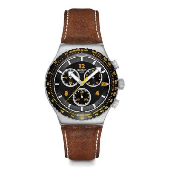 

Мужские коричневые часы Swatch CANYON CHASER YVS530
