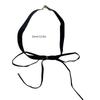 Stylish Long Bowknot Choker Black/Wine Necklace Lady's Trendy Velvety Clavicular Chain Chic Choker Neck Jewelry