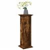 VidaXL Pedestal with Storage Smoked Oak 31x30x90 Cm Engineered Wood, Display Case, Display Stand, Presentation Shelf, Stand 854611