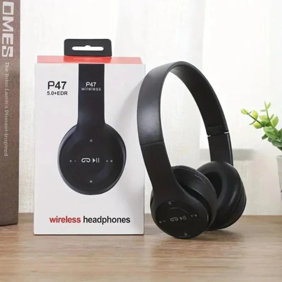 Foldable Wireless Bluetooth Headphones 5.0 Portable HiFi Sound Over-ear Headset for Sports Travel Daily Game music Earphones Use