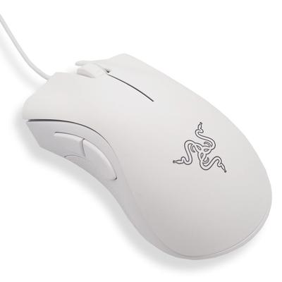 Razer DEATHADDER ESSENTIAL Wired Gaming 5 White Mouse, 6,400 DPI, Buttons, Durable, [Used]