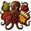 Octopus Charcuterie Platter Creative Wooden Octopus Modeling Fruit Snack Tray Table Decoration Ornaments Home Decor