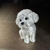 1Pcs Cute Pet Dog Ornaments, Miniature Dog Figurine Crafts, Room Decor, Scene Decoration, Wedding Supplies, Office Desk Decor