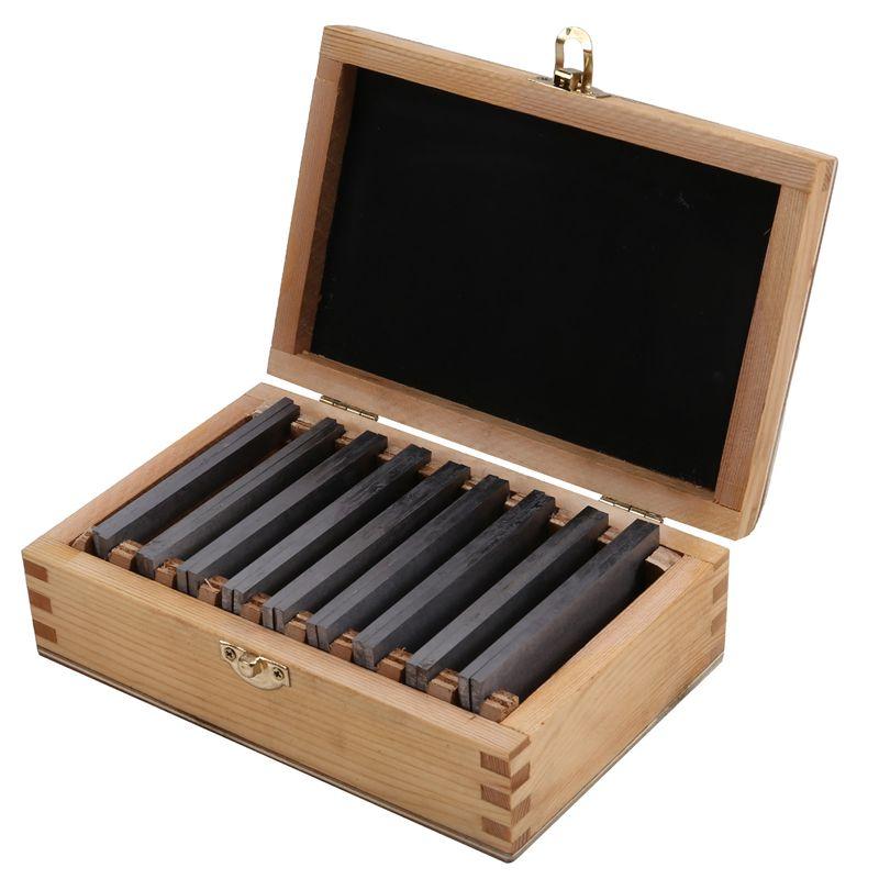 A34R 100Mm 9 Pairs 18Pcs High-Precision Manufactured Parallel Pad Gauge Block CNC Milling Pads Set Alloy Steel