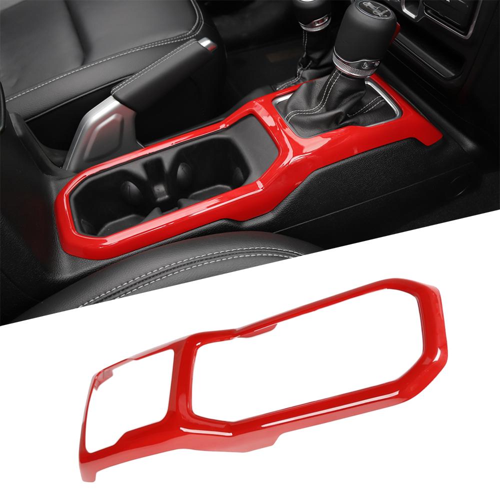 Car Front Water Cup Holder Decoration Cover 4WD Gear Shift Panel for Jeep Wrangler JL 2018-2026 Interior Mouldings Accessories