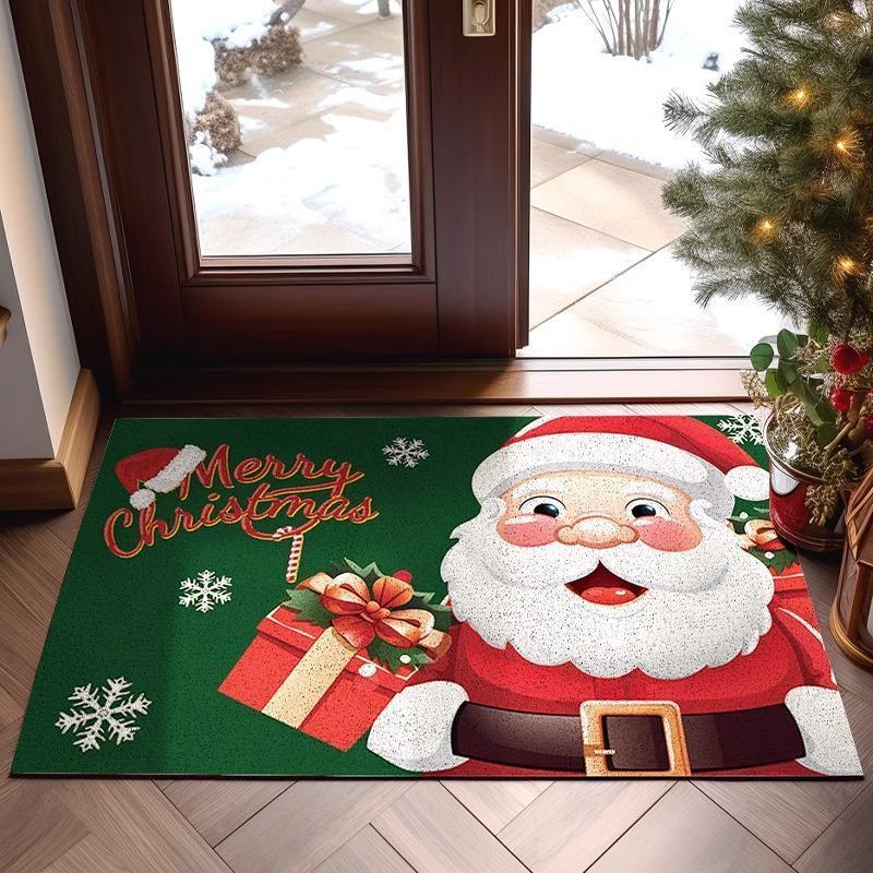 

Рождественский дверной коврик, дверной коврик, рождественские украшения с героями мультфильмов, рождественские чулки, входная дверь, шелковое кольцо, ковер, коврик для ног 40*60CM