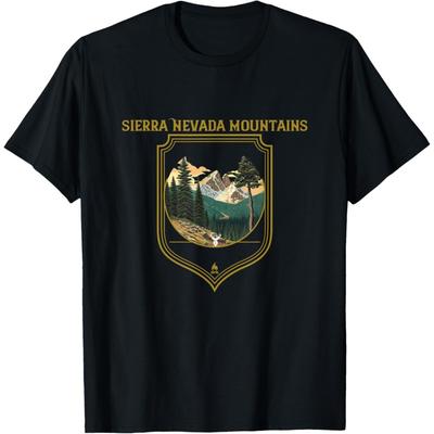Sierra Nevada Mountains Souvenir Apparel - Hiking T-Shirt
