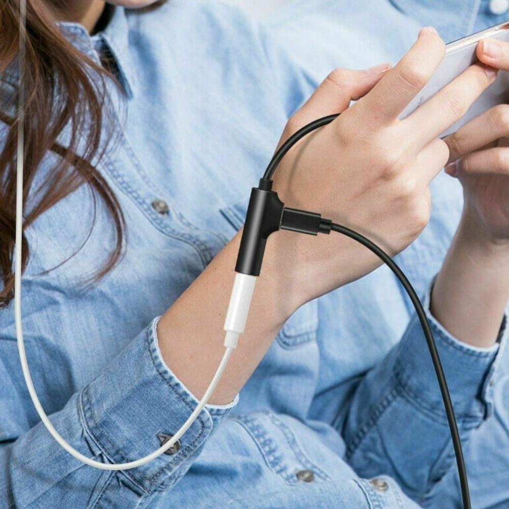 Flexible Cable Audio Charging Adapter Type-C To 3.5mm Audio Cable  Phone Audio Accessories