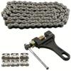420 Motorcycle Chain 106Links fit for 50 70 90 110 125cc SSR TaoTao Coolster Apollo Baja 212cc Go Kart Mini Bike Powersports Par