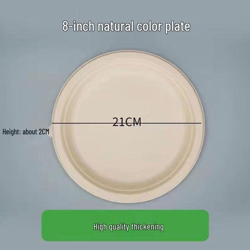 Eco-Friendly Disposable Paper Plates for BBQ, Cake, DIY Crafts, and Kindergarten - Thickened Round and Square Shapes