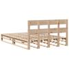 Solid Wood Bed Frame without Mattress 140x190 cm Pine Wood