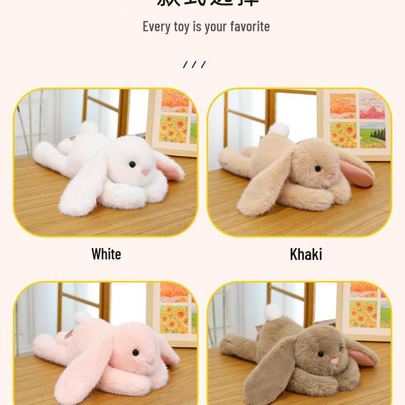 Fluffy Genuine AnTu Gongzai Little Rabbit Plush Toy Cushion