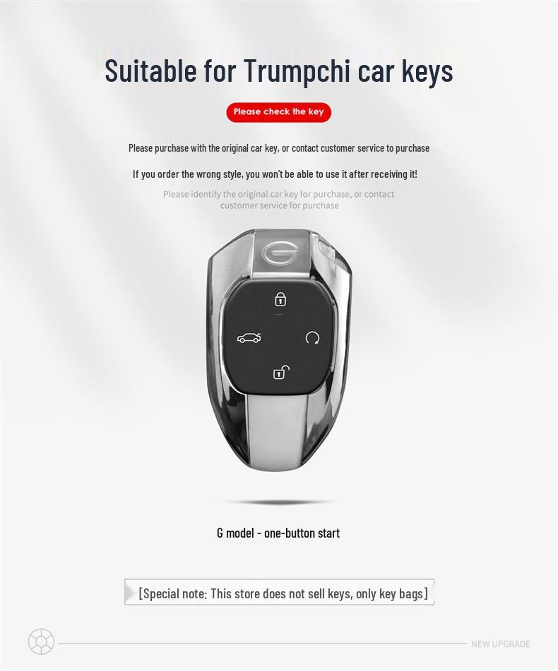 Compatible Key Cover for 2025 Trumpchi M8, 2024 GAC Trumpchi GS4max, Shadow Leopard, R Master E9, New Master GS8