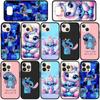 Phone Case for Samsung Galaxy S25 S23 S22 S21 S24 Ultra FE A05 A06 A15 A16 A36 A37 A35 A54 A55 A56 A57 A25 A26 A53 A17 Blue Lilo Stitch Lovely Cover