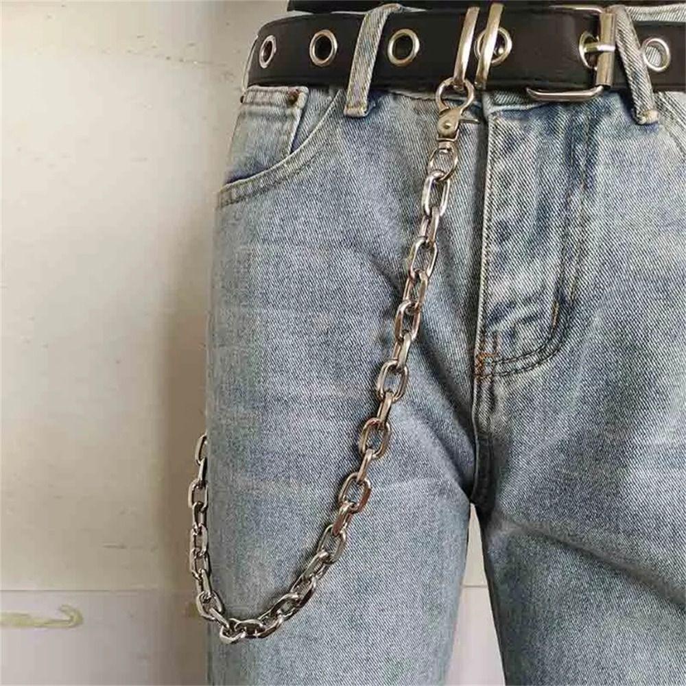 Single Strands Wallet Chain Metal Link Biker Chain Rock Style Rock Punk Chain Casual Style