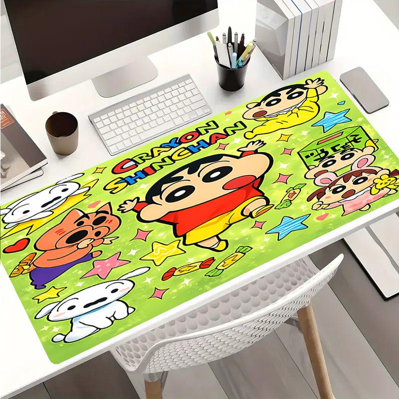 Tapis de Souris Crayon Shin-chan - Base en Caoutchouc Antidérapante, Surface Lisse pour le Travail, le Jeu, le Bureau et la Maison, Tapis de Souris de Bureau