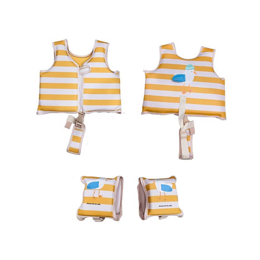 

Floats Children s Buoyancy Vest Non-Inflatable Swimming Life Jacket Wading Sports жёлтый