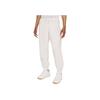 Nike Solid Color Logo Print Elastic Waist Joggers Men Bottoms White DQ6572-030