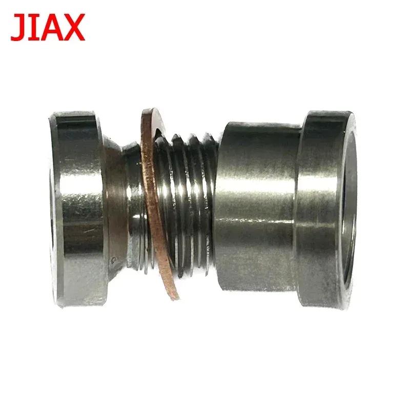 M12x1 25 Hex Socket Exhaust Pipe Nut Plug Stainless Steel with Gasket Automotive Parts Step Nut Plug