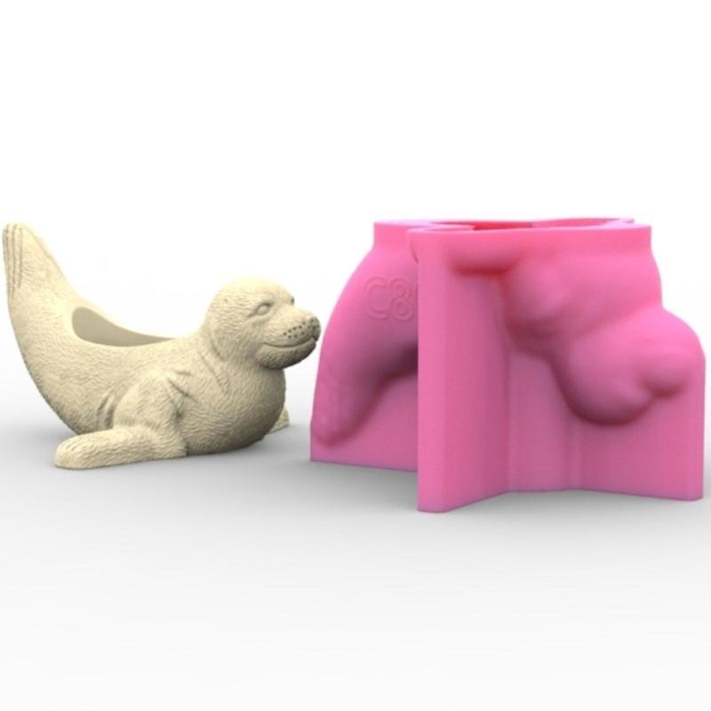 Seal Flower Pots Silicone Mould Plaster Molds Succulent Plant Molds Epoxy Resin Molds Candle Cup Molds Home Decorations