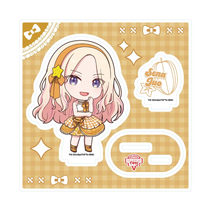 

Gakuen Idolmaster 09 Juou Sei Minami Crepe Dress Ver. [Mini Character Illustration] Acrylic Stand Plate